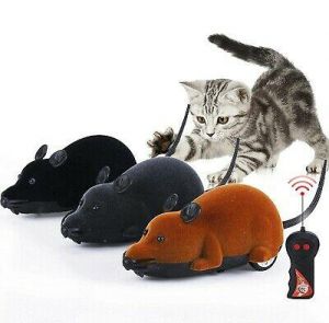 topstore ציוד לחתולים Remote Control Mouse Rat Mice Electronic Toy for Cat Puppy Pets Wireless Gift