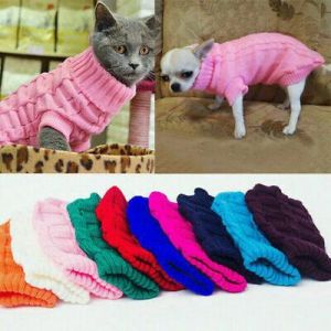 Winter Dog Clothes Puppy Cat Sweater Warm Jacket Coat For Small Dog Chihuahua