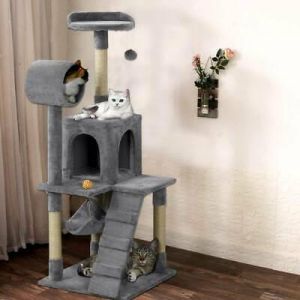 Large Cat Tree Climbing Scratching Post Activity Centre Bed Toys Scratcher Tower